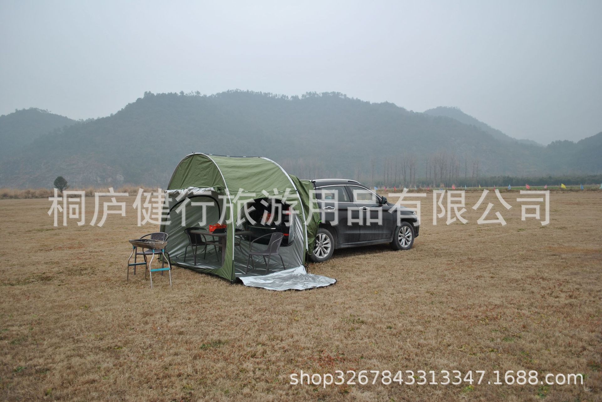 Cheap Goat Tents Outdoor Car Trunk Tent Sunshade Rainproof Tailgate Shade Awning Tent For SUV Car Self Driving Tour Barbecue Camping Tool   